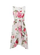*billie & Blossom Petite Grey Floral Print Midi Dress
