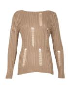 Dorothy Perkins *izabel London Beige Round Neck Knitted Jumper