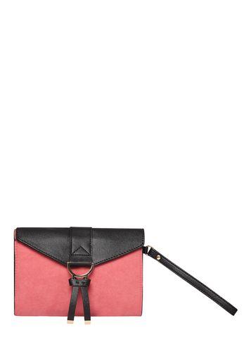 Dorothy Perkins Pink U Bar Wristlet Clutch
