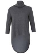 Dorothy Perkins *izabel London Grey Roll Neck Top