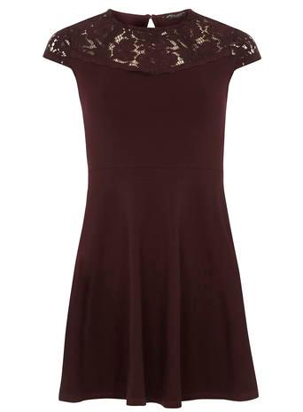 Dorothy Perkins Raisin Lace Front Dress