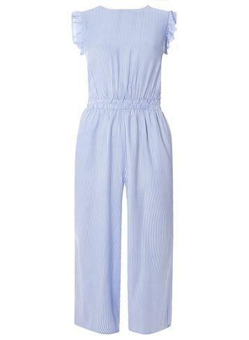 Dorothy Perkins Blue/white Striped Jumpsuit