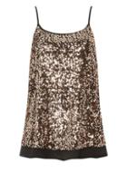 Dorothy Perkins Bronze Sequin Camisole Top