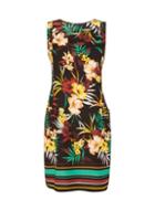 Dorothy Perkins Multi Colour Tropical Print Shift Dress