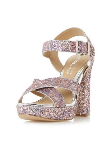 Dorothy Perkins *head Over Heels By Dune Glitter 'miya' High Heel Sandals