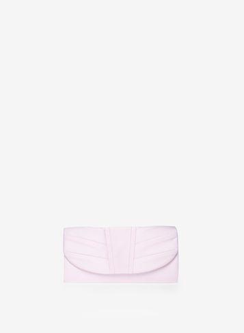 Dorothy Perkins Lilac Curve Pleat Clutch