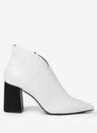 Dorothy Perkins White 'annie' Pointed Ankle Boots
