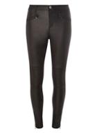 Dorothy Perkins Black Coated Biker Frankie Jeans