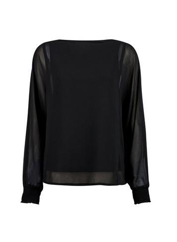 Dorothy Perkins Black Chiffon Batwing Top