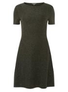 Dorothy Perkins *tall Silver Glitter Mariah Dress
