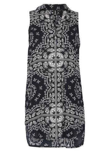 Dorothy Perkins *izabel London Navy Sleeveless Top