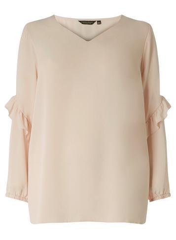Dorothy Perkins *dp Curve Blush V-neck Blouse