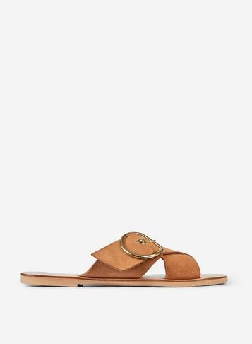 Dorothy Perkins Brown Leather Jay Jay Tan Sandals
