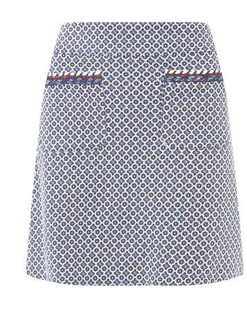 Dorothy Perkins Blue Geometric Print Mini Skirt