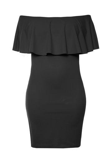 Dorothy Perkins *quiz Curve Black Bardot Midi Dress