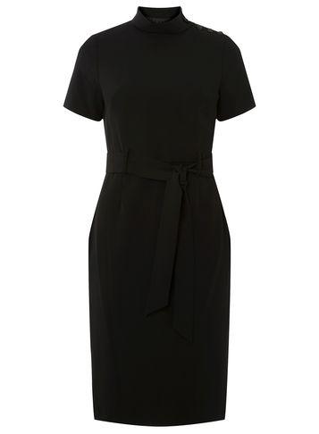 Dorothy Perkins Black Button Pencil Dress