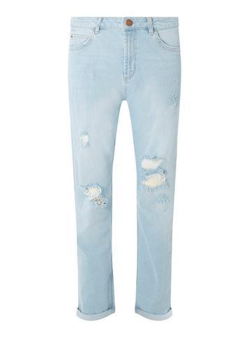 Dorothy Perkins Bleach Ripped Boyfriend Jeans