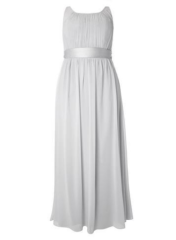 Dorothy Perkins *showcase Curve Dove Grey 'natalie' Maxi Dress