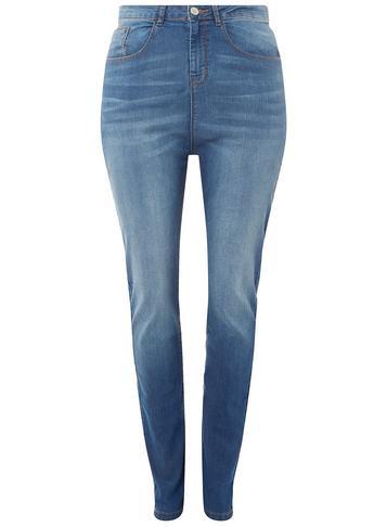 Dorothy Perkins Dp Curve Mid Wash Ashley Skinny Jeans