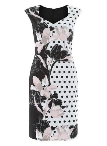 * Roman Originals Black Spot Floral Dress