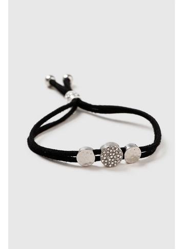 Dorothy Perkins Black Cord Adjustable Charm