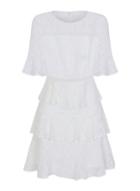 *girls On Film White Lace Tiered Dress