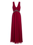 Dorothy Perkins *little Mistress Cherry Embroidered Maxi Dress