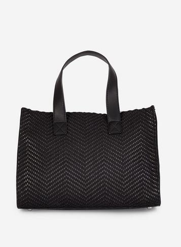 *pieces Black 'bitten' Shopper Bag