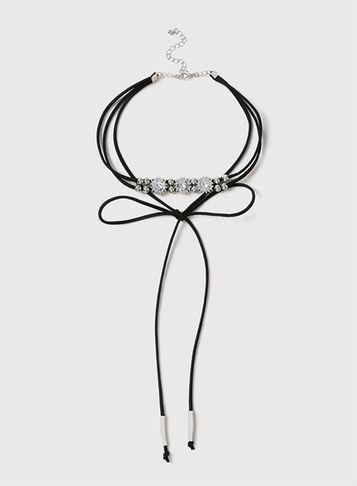Dorothy Perkins Stone And Bead Bow Choker