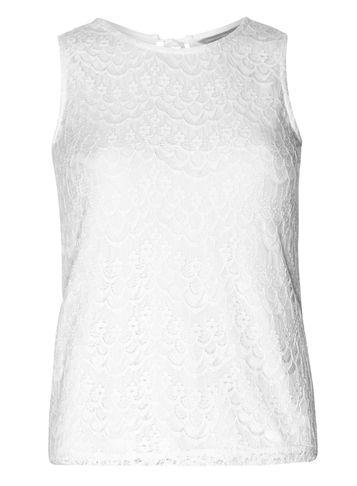 Dorothy Perkins Petite White Sleeveless Top