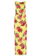Dorothy Perkins *tall Yellow Floral Print Maxi Dress