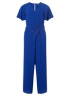 Dorothy Perkins Petite Cobalt Tie Front Jumpsuit
