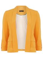 Dorothy Perkins Yellow Waterfall Jacket With Tab