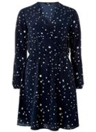 Dorothy Perkins *navy And White Star Print Dress