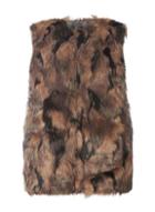 Dorothy Perkins Dp Curve Multi Colour Marble Faux Fur Gilet