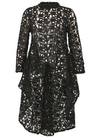 Dorothy Perkins *izabel London Black Long Sleeve Top