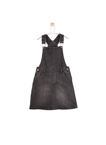 Dorothy Perkins *girls Washed Black Pinafore Dress 
