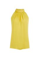 Dorothy Perkins Yellow Plain Halterneck Top