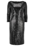Dorothy Perkins *alice & You Tall Black Sequin Bodycon Dress