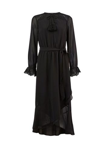 Dorothy Perkins Black Broderie Maxi Dress