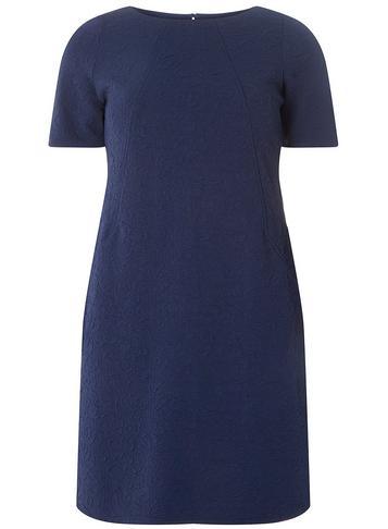 Dorothy Perkins *billie And Blossom Navy Floral Jacquard Shift Dress