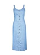 Dorothy Perkins Midwash Blue Long Line Denim Sundress