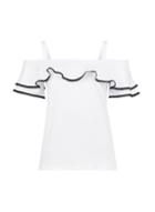 Dorothy Perkins White Cold Shoulder Top