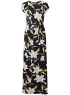 Dorothy Perkins *tall Navy Lily Tie Waist Maxi Dress