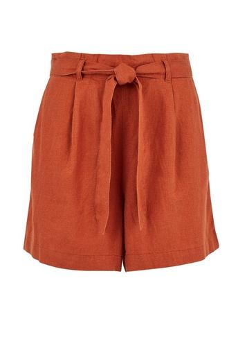 Dorothy Perkins Rust Paperbag Shorts