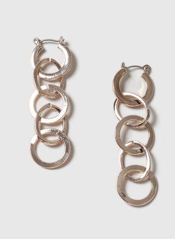 Dorothy Perkins Rose Gold Linked Earrings