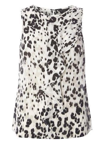 Dorothy Perkins Leopard Print Draped Shell Top