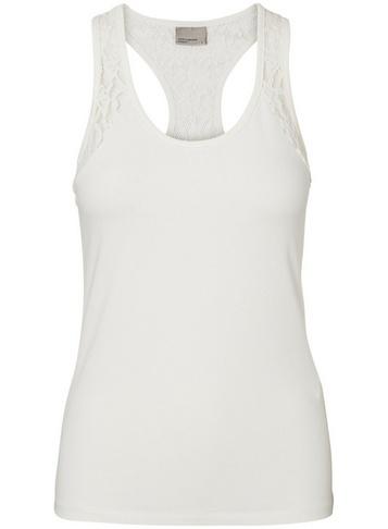 *vero Moda White Lace Racer Back Vest