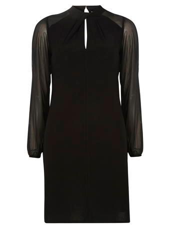 Dorothy Perkins Black Twisted Front Shift Dress