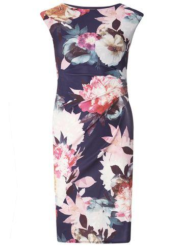 Dorothy Perkins *billie & Blossom Navy Floral Bodycon Dress